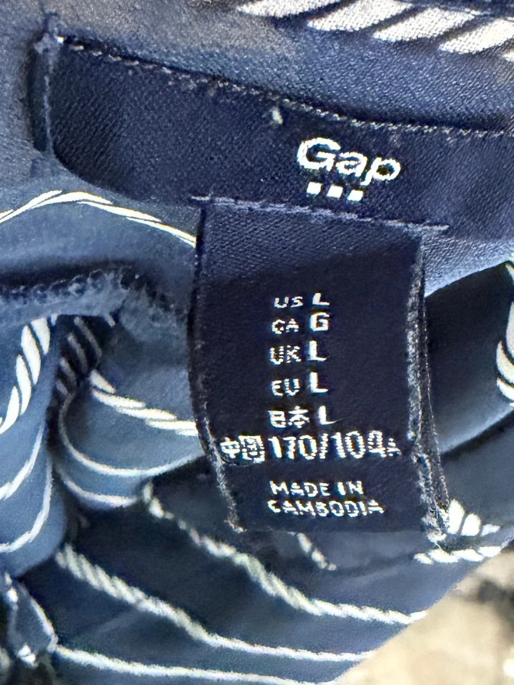 Gap Navy Sheer Top - Picture 6 of 7